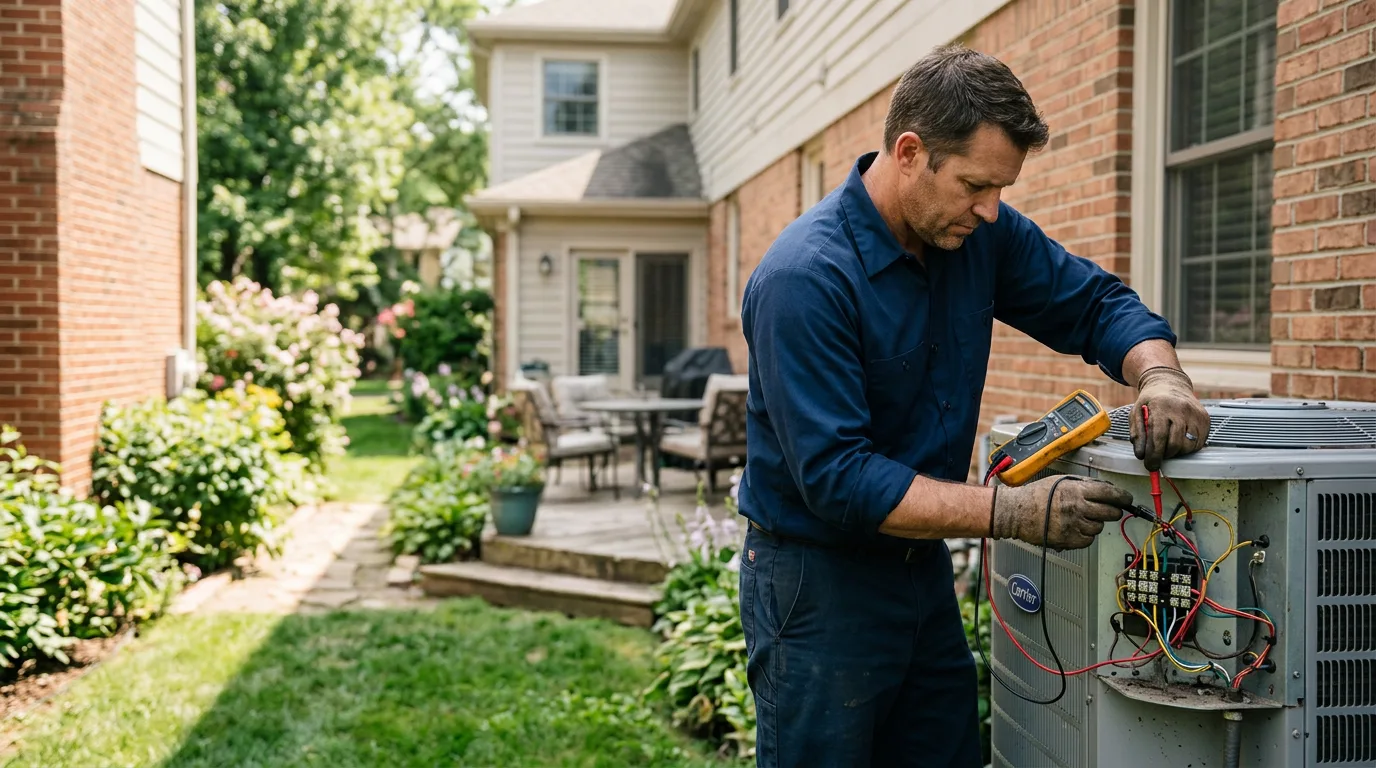HVAC technician working near Sandwich, IL